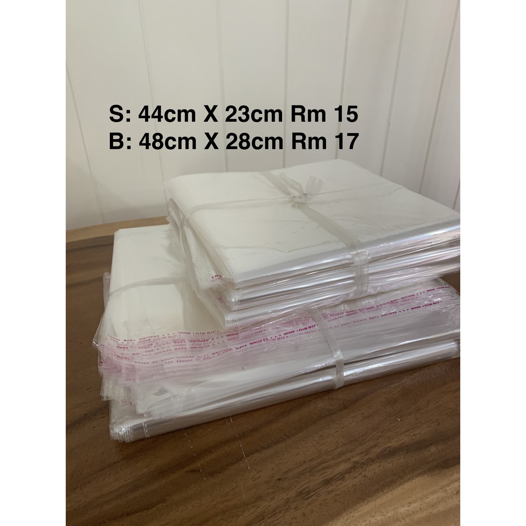 100pcs Gum OPP Plastic Plastic bag Tudung Plastic Bag 100pcs Gum OPP Plastic Plastic bag Tudung Plastic Bag