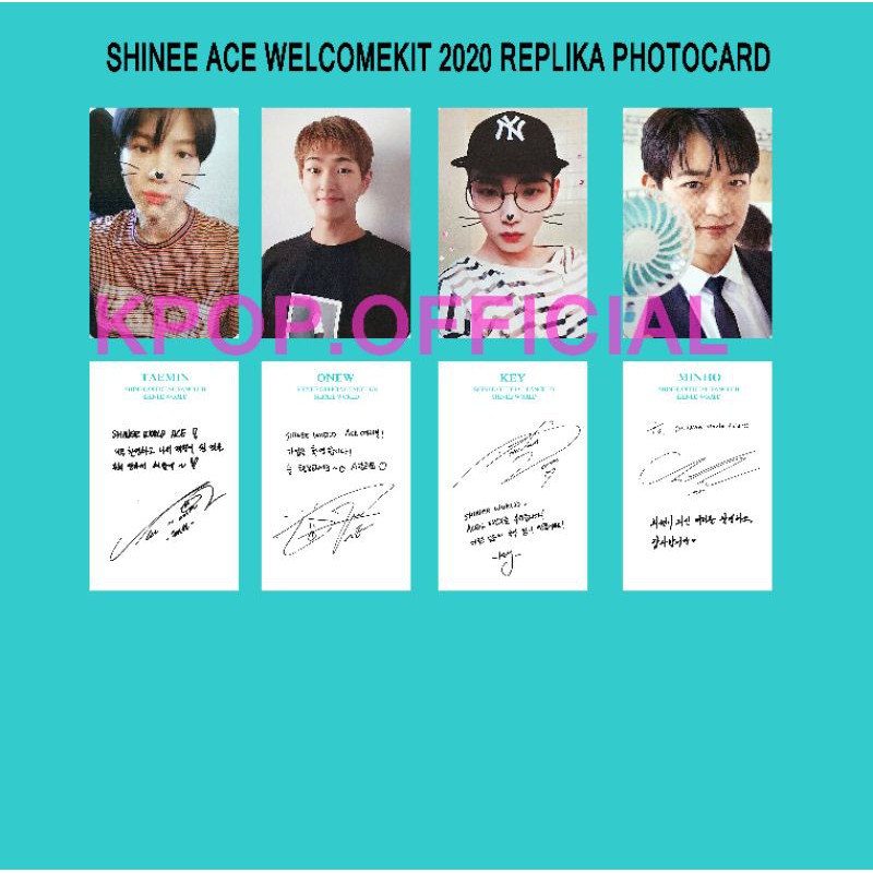 Shinee Ace Welcome Kit Photocard Shopee Malaysia