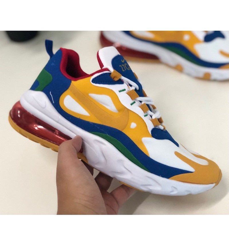 nike air 270 blue and yellow