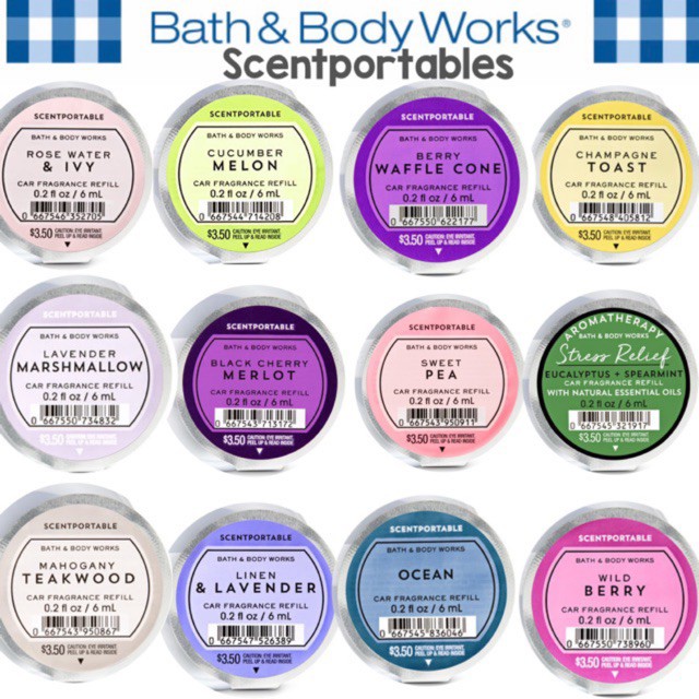 READY STOCK Bath and Body Works Car Fragrance Refill Scentportable Car