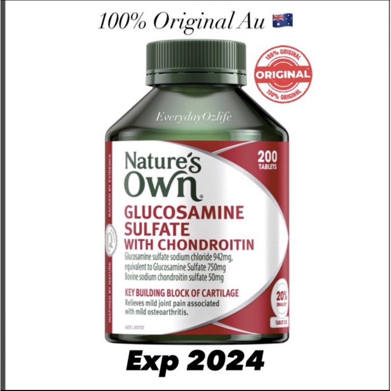 Natures Own Glucosamine With Chondroitin Contents 200 Tablets Original