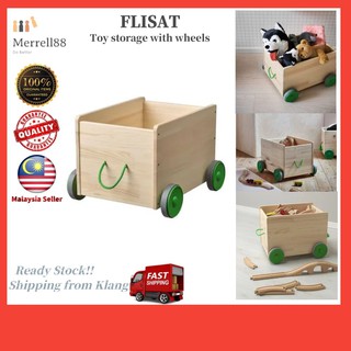 flisat toy storage with casters