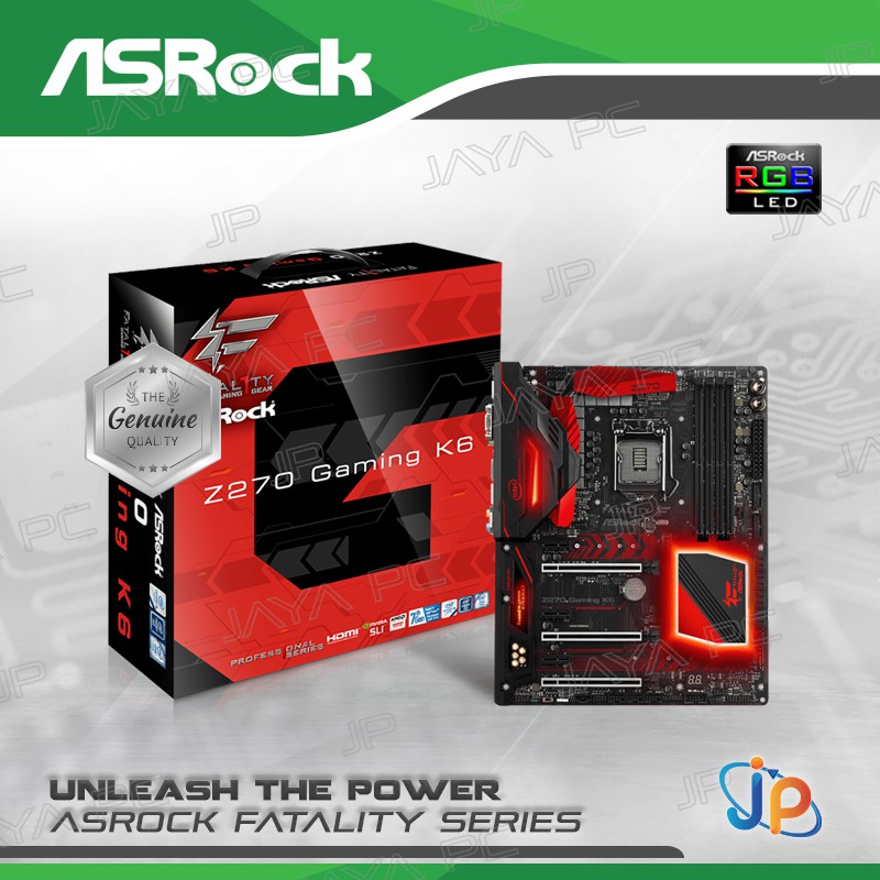 Motherboard Asrock Fatal1ty Z270 Gaming K6 Lga1151 Ddr4 Usb3 1 Shopee Malaysia