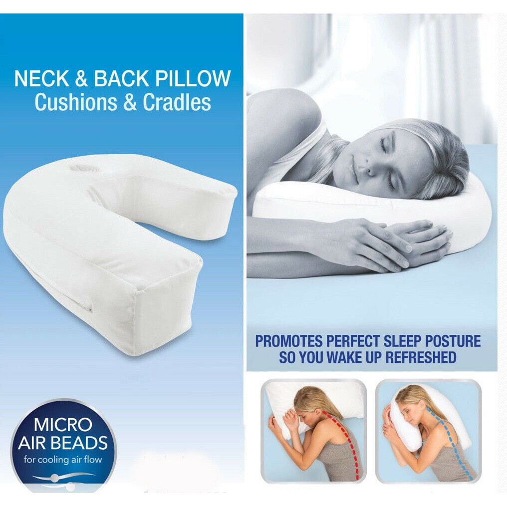 Pro Air Side Sleeper U Shaped Pillow Sleep Buddy Orthopaedic Back
