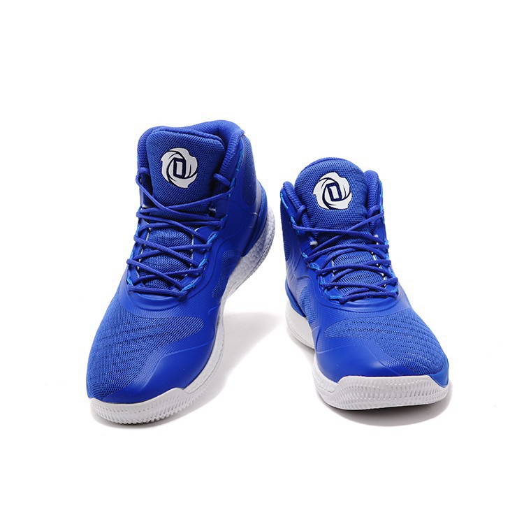royal blue and white basketball shoes