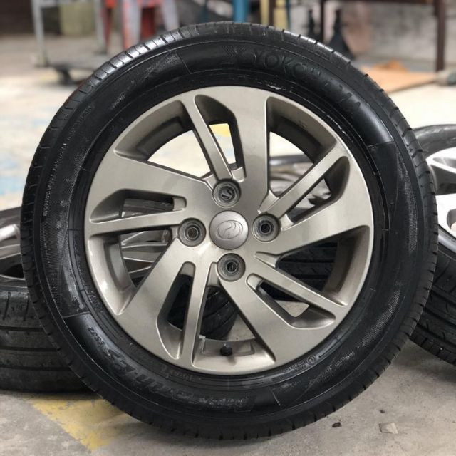 Sports Rim Original Standard Perodua Myvi Ikon Matte Grey Excellent Condition Shopee Malaysia