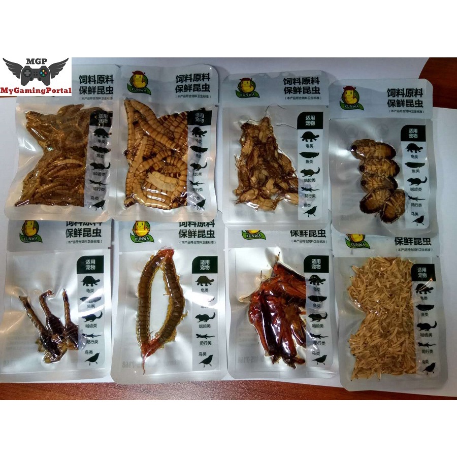 [READY STOCK] KUNWA PET FEED PRESERVED INSECTS FOOD FOR TORTOISE