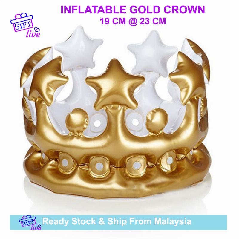 Inflatable Crown Gold