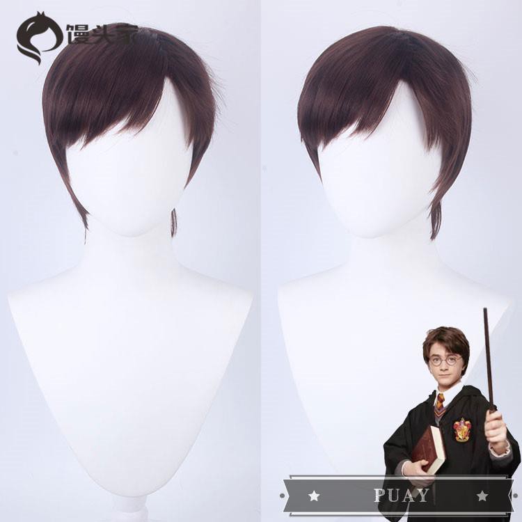 dark brown short hair wig