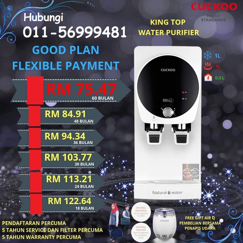 Penapis Air Cuckoo Model Kingtop Shopee Malaysia