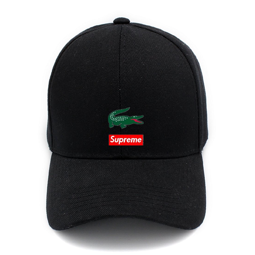 lacoste x supreme hat