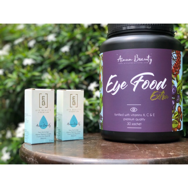 Eye food extra free 2 eye beauty premium  Shopee Malaysia