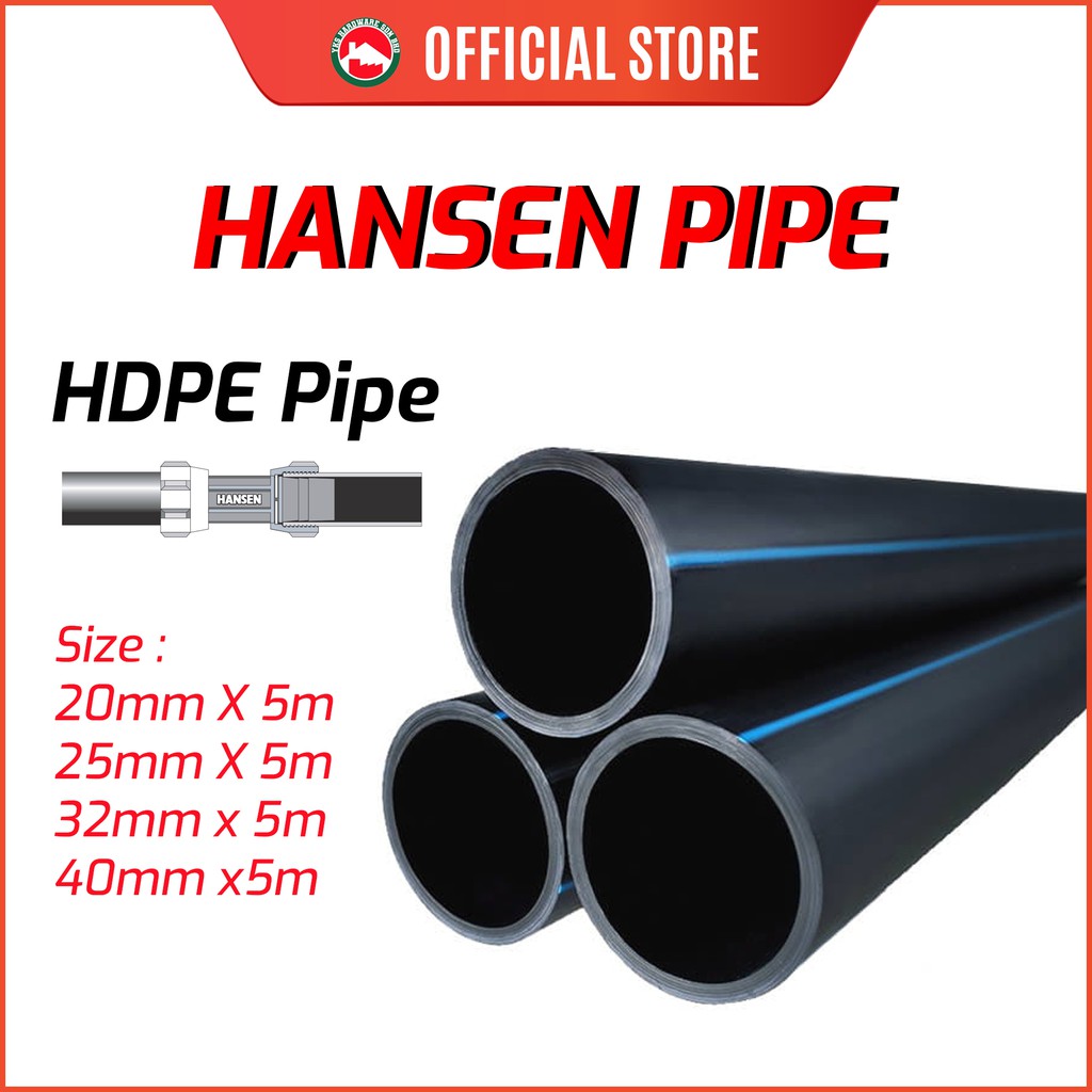 Hansen Pipes Sirim Hdpe Water Pipes Batang Paip Hdpe Hansen