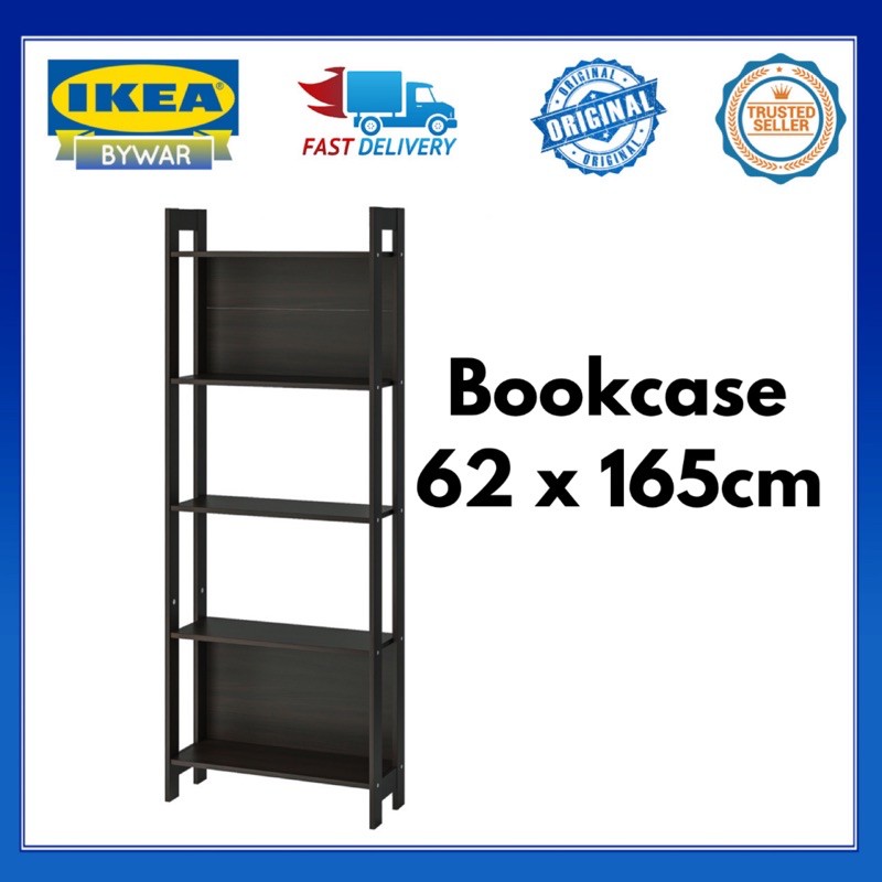 IKEA Laiva Bookcase Shelf Black Brown Rak Buku Hitam IKEA Laiva Bookcase Shelf Black Brown Rak Buku Hitam