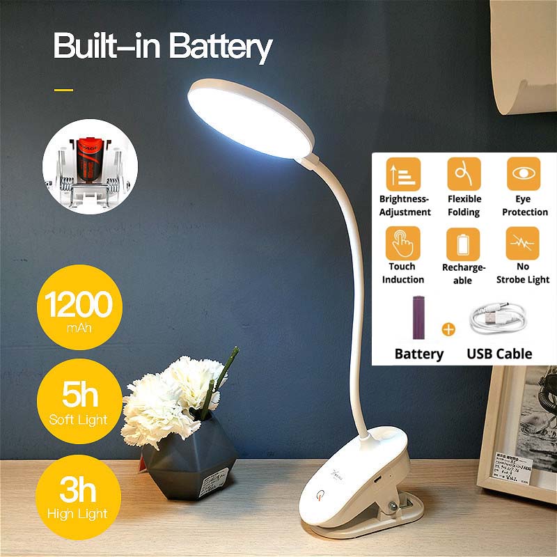 Clip Wireless Table Lamp Study 3 Modes 