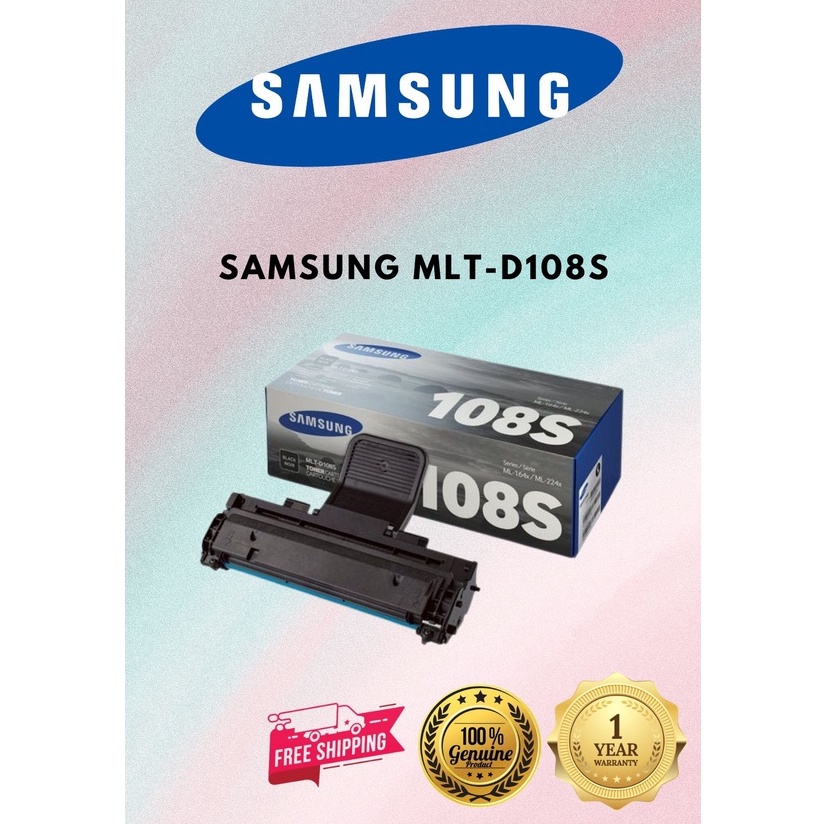 SAMSUNG MLT-D108S GENUINE BLACK TONER CARTRIDGE | Shopee Malaysia