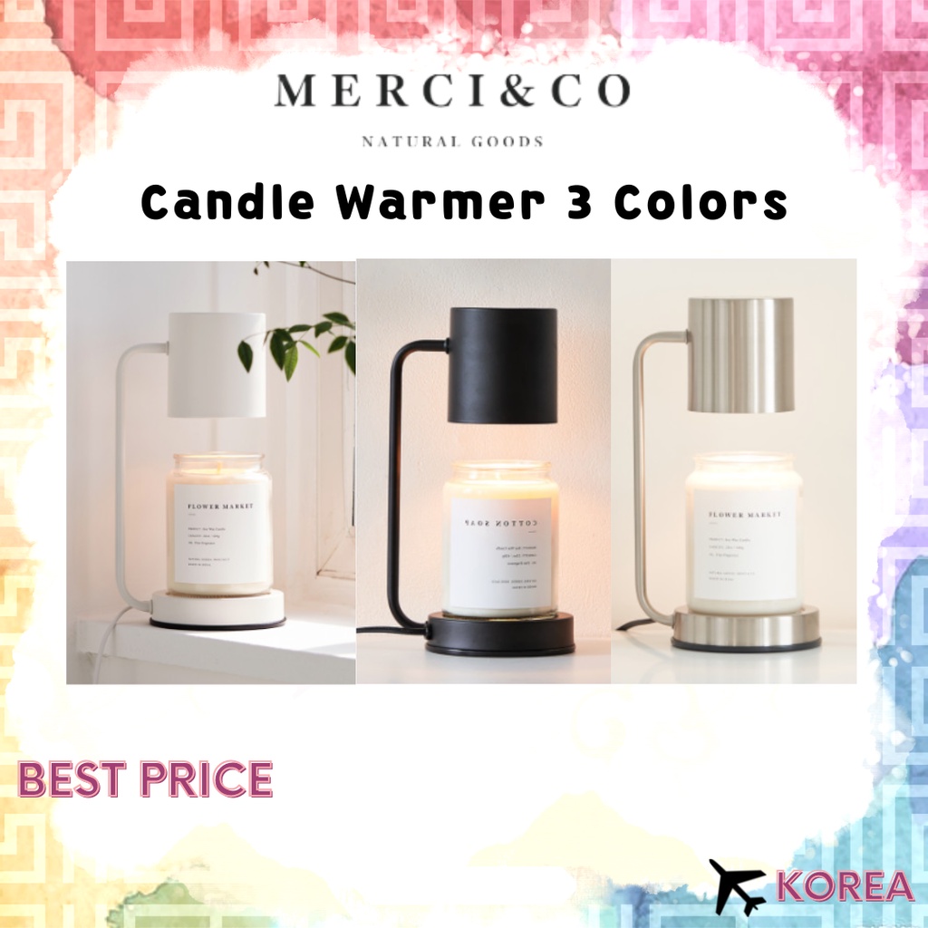 [Merci&Co] Unique Dial Candle Warmer 16cm / Korea Yankee Candle, Wood Wick available daily