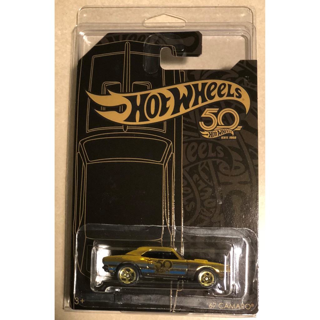 hot wheels 50th anniversary camaro gold