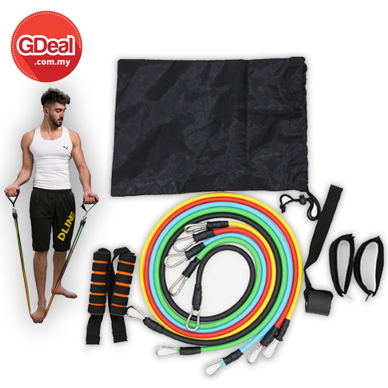 GDeal 11 Pcs Set Multifunction Rally Rope Training Fitness Exercise Equipment Alat Sukan الت سوكن