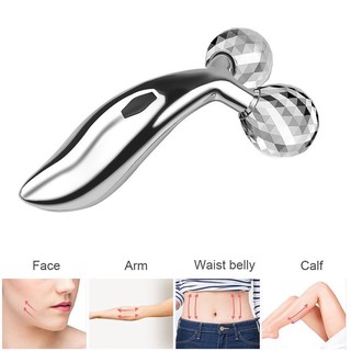 Ready Stock] 3D Massager Roller V-Shaped Beauty Body Slimming Massage Face Lifting Tool