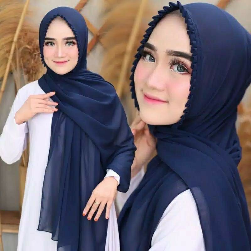 Premium Pashmina Latest Pleated Rope Hijab Pashmina Instant Kcb Shopee Malaysia