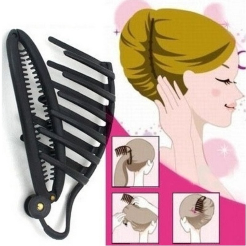 Women Diy Fast Hair Styling Volume Boost Comb Clip French Twist