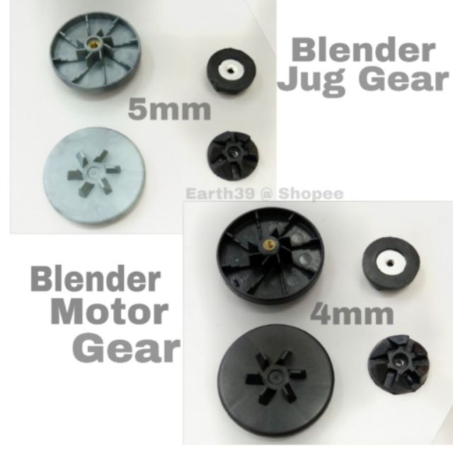 Blender Motor or Jug Gears; 5mm or 4mm hole sizes. | Shopee Malaysia