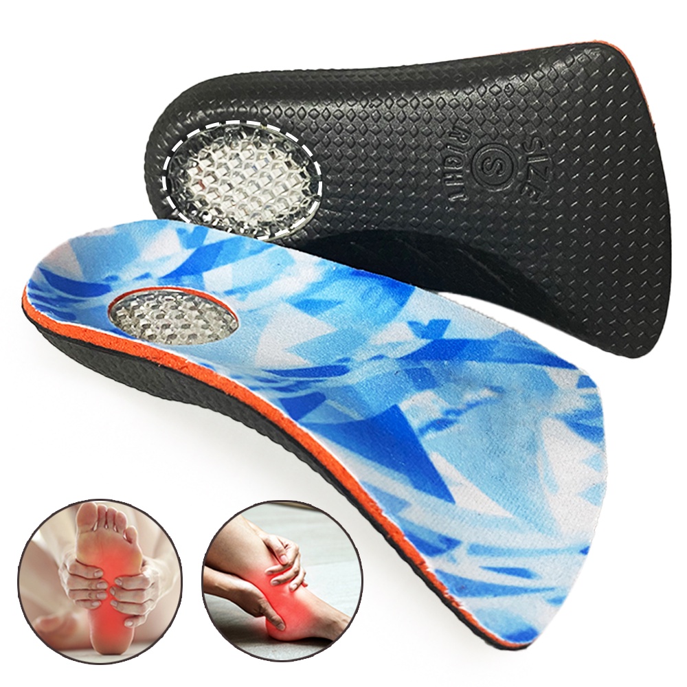 FitFeet Orthotic Inserts 3/4 Length, High Arch Support Foot Insoles for