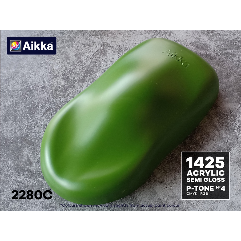 AIKKA Paint PANTONE Colour 2280C / 1425 ACRYLIC SEMI GLOSS PAINT