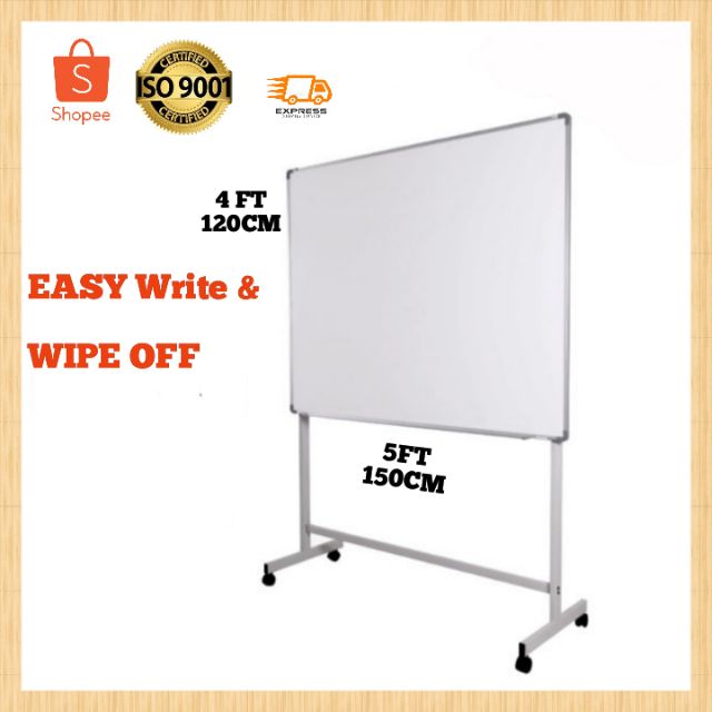 120cm x 150cm whiteboard with stand with Free One Box Marker