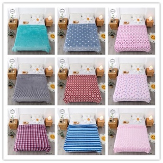 160x180cm Single SIZE Flannel Velvet Printed Plush Blanket Sofa and Office Silky Comfortable Blanket