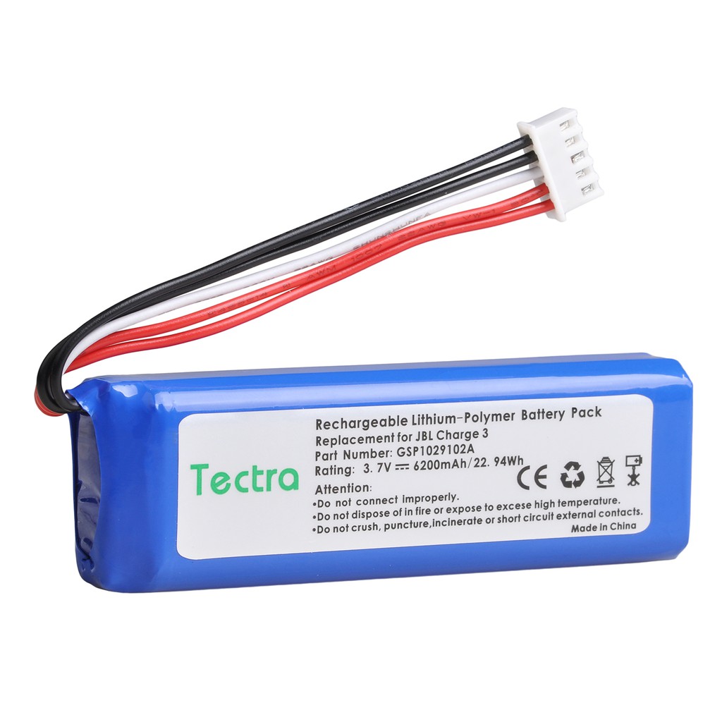 Tectra Battery 6200mAh for JBL Charge 3 