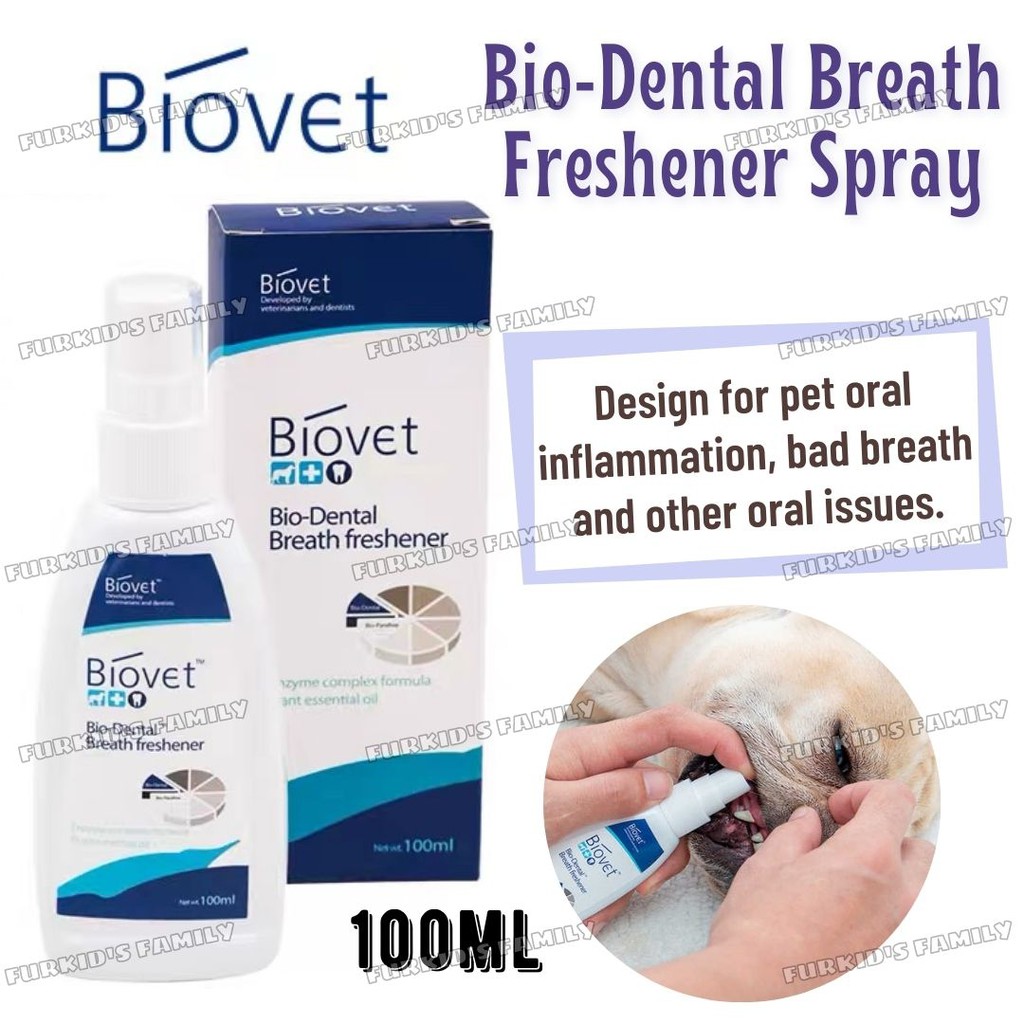 Biovet BioDental Breath Freshener For Dogs & Cats 100ml / Pet Fresh