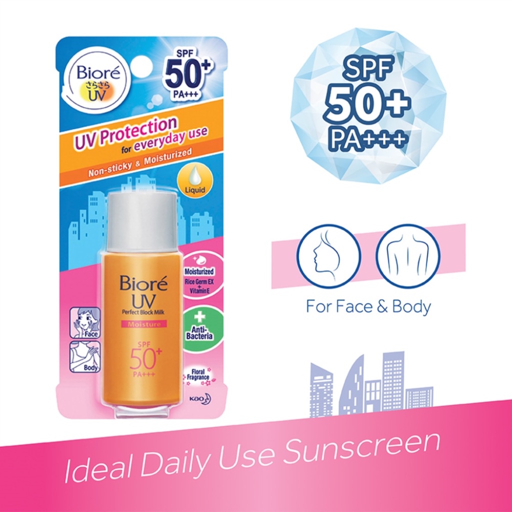Biore UV Perfect Milk Moisture SPF 50 Sunscreen (25ml)