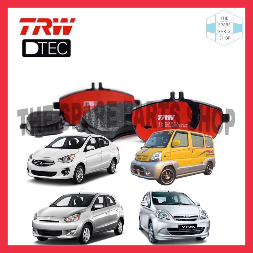 DTEC DISC BRAKE PAD FRONT MITSUBISHI ATTRAGE MIRAGE 