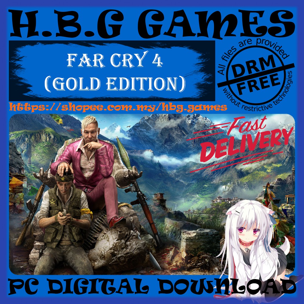 Far Cry 4 Deluxe Edition Pc Digital Download Offline Drm Free Bonus Shopee Malaysia