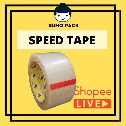 SUMOPACK Opp Tape 48mm x 90y x 41mic Clear Tape school office packaging packing plastic strong adhensive tape