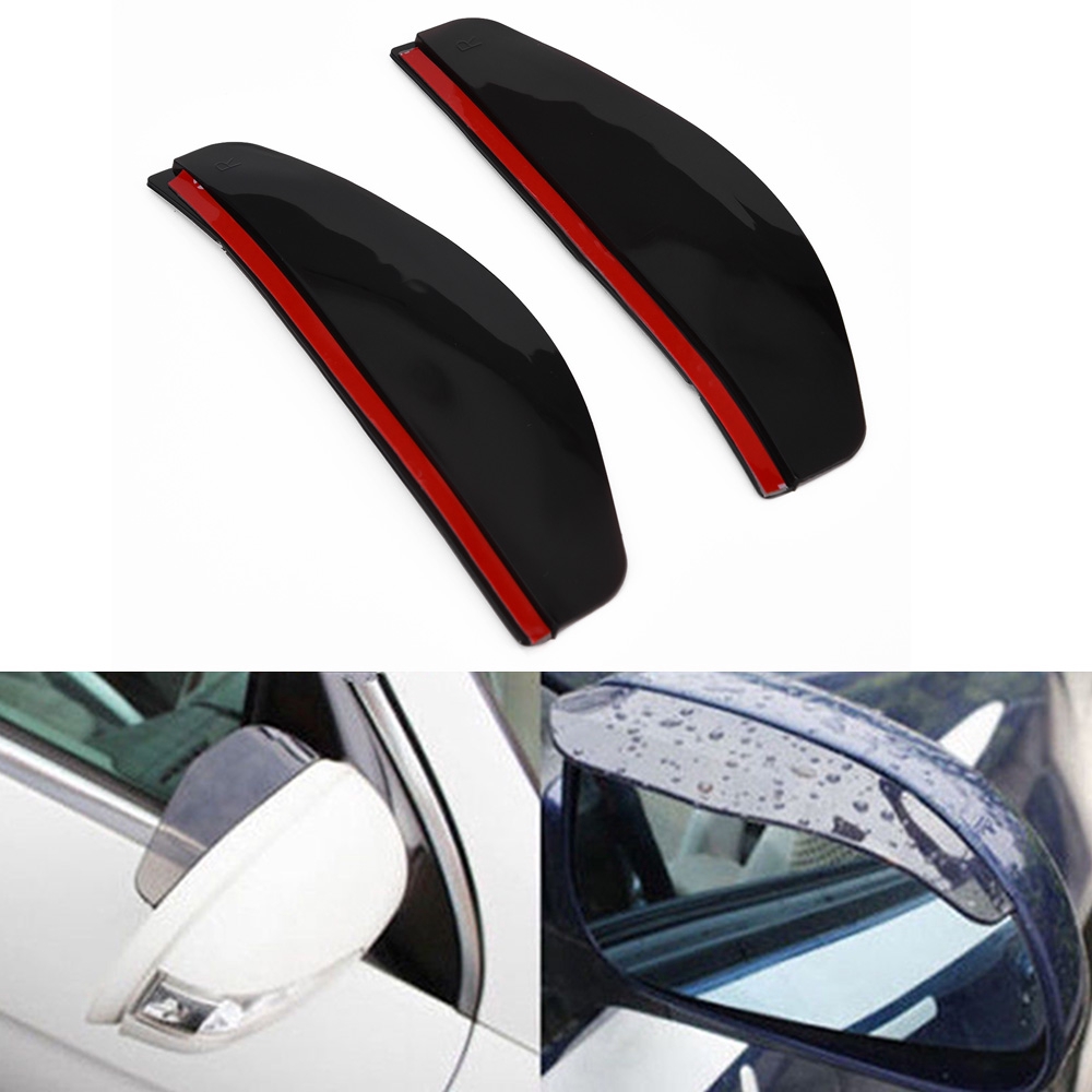 Mirror Sun Visor Rain Board Sun Cars Auto 7x2 inches Universal Shade Shield PVC 1 Pair 184*60*7mm High Quality