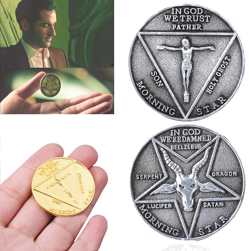 TV Show Lucifer Morningstar Satanic Pentecost Cosplay Commemorative ...