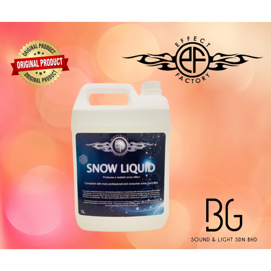 effectfactory 5l snow liquid for any snow machine Shopee Malaysia