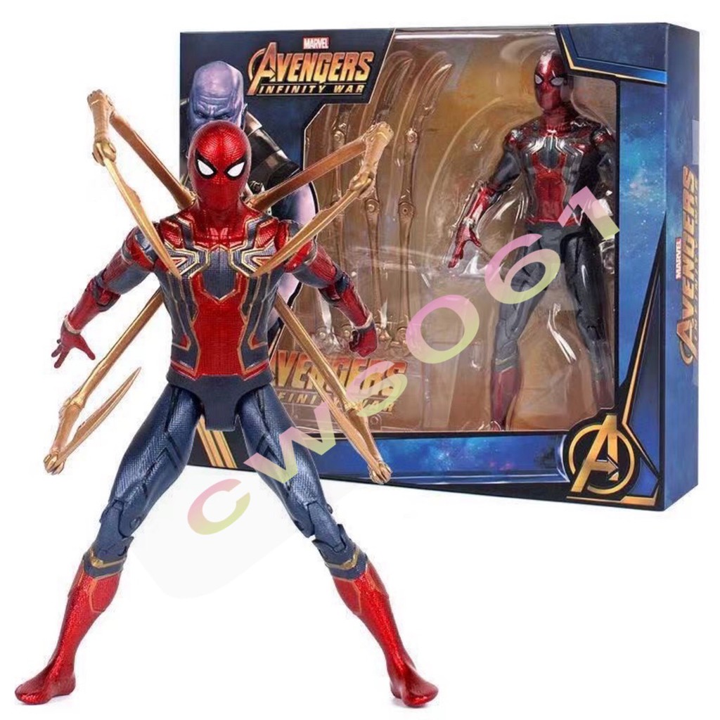 Avengers 3 Infinity War Iron Spiderman 18CM Spider-Man Action Figure Toys  Gifts | Shopee Malaysia