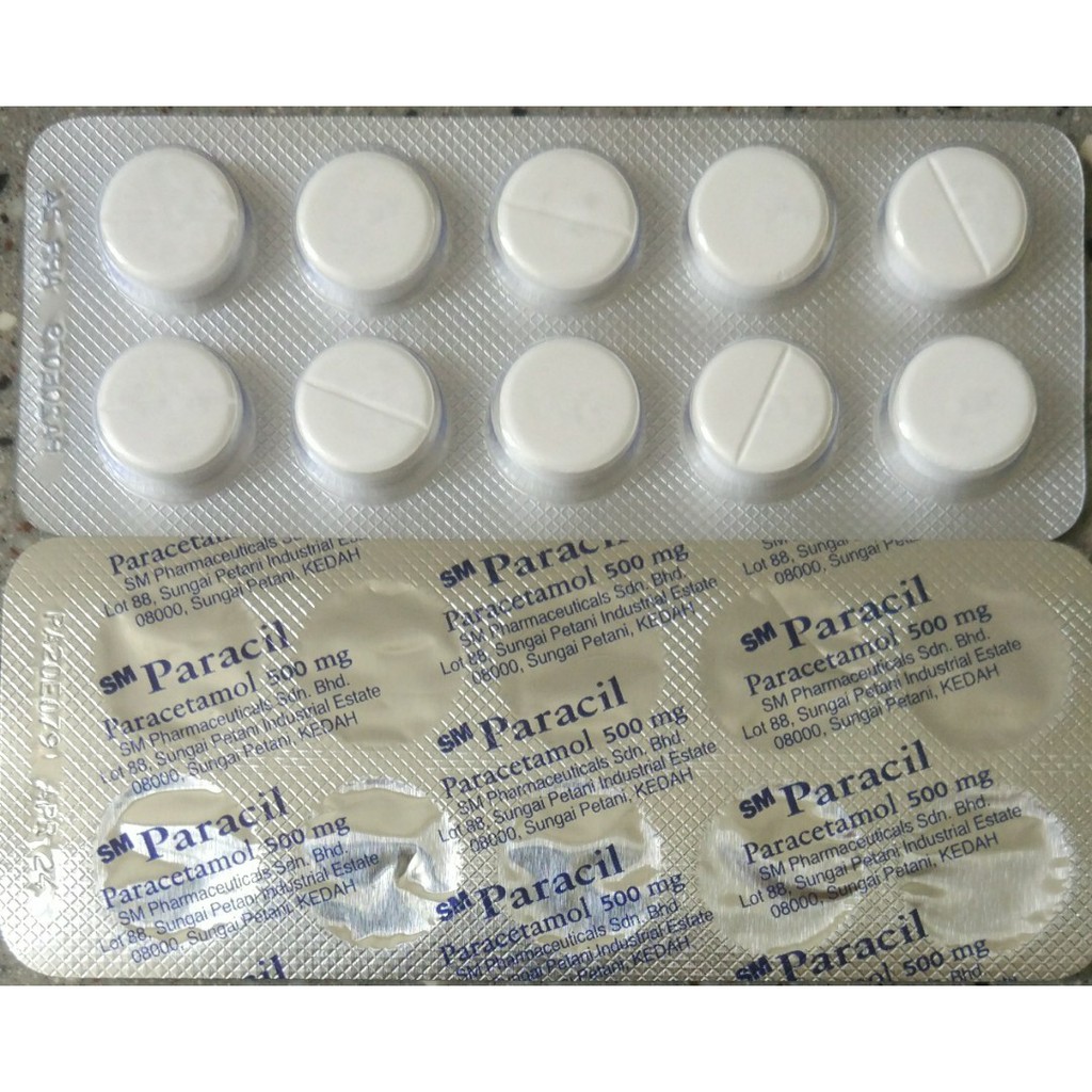 (2 Strips) Paracil Tab 500mg Paracetamol Fever and Pain Shopee Malaysia
