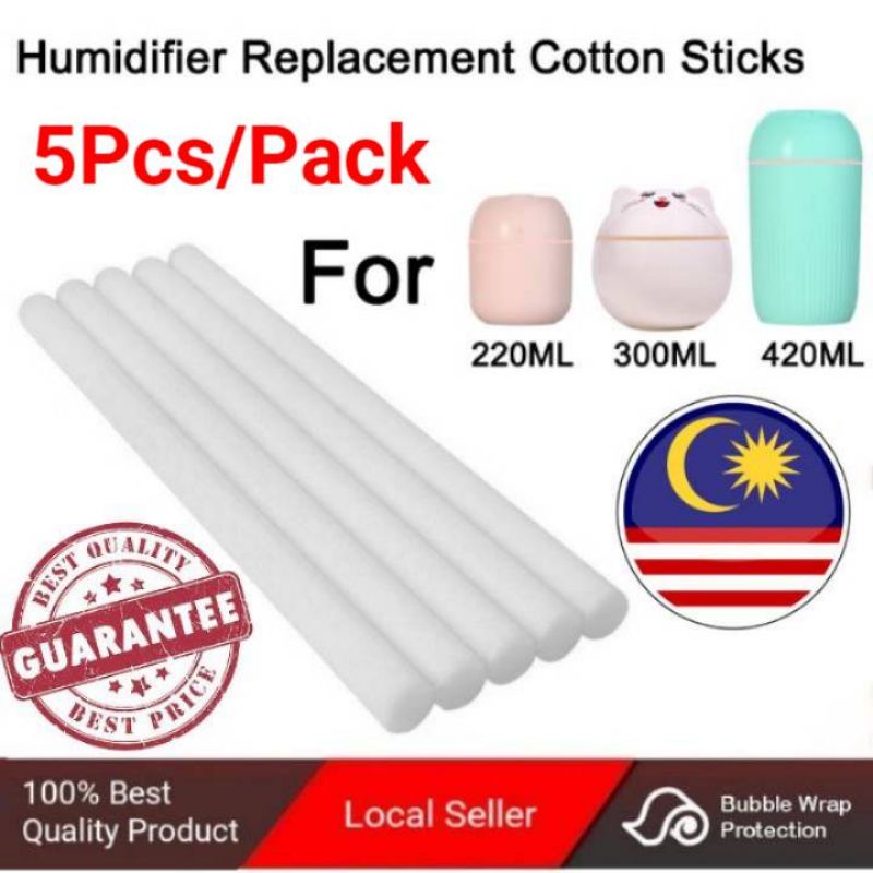 (🇲🇾Stock) Air Humidifier Filter Replacement Cotton Sponge Stick for Usb Humidifier Aroma Diffuser Mist Spray