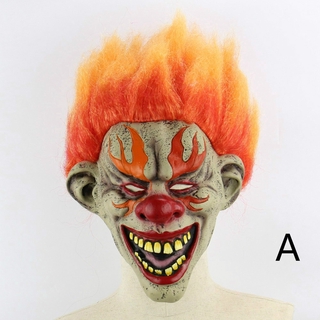 Scary Ghost Latex Mask Toy Halloween Clown Killer Mask Child S Toys Flame Clown Shopee Malaysia - clown killing game in roblox