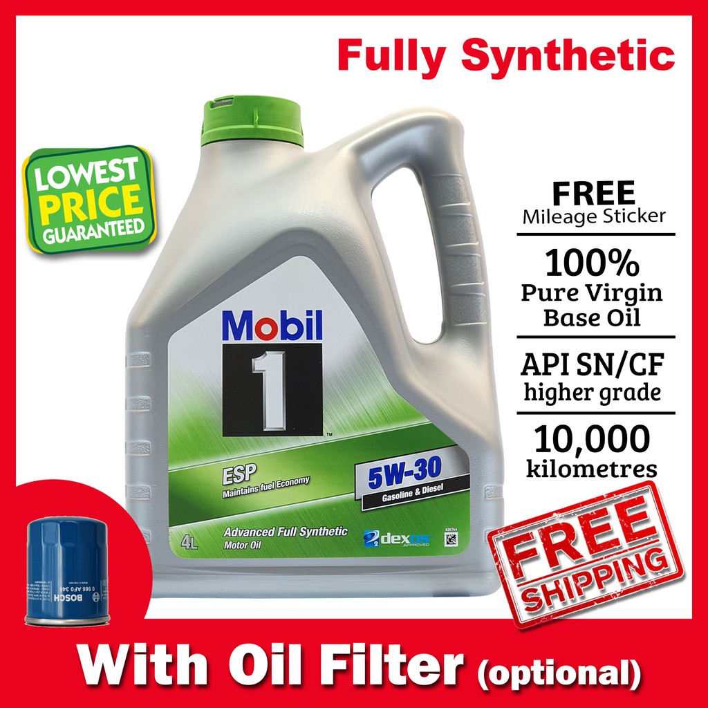 MOBIL 1 ESP 5W30 (5W-30) SN C2/C3 Fully Synthetic Engine 