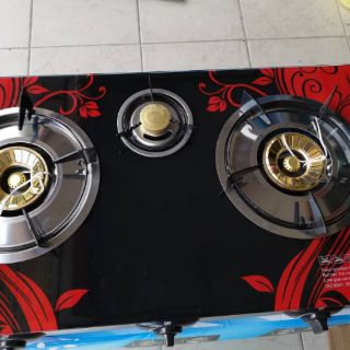  DAPUR GAS KACA  3 TUNGKU BERCORAK Shopee Malaysia