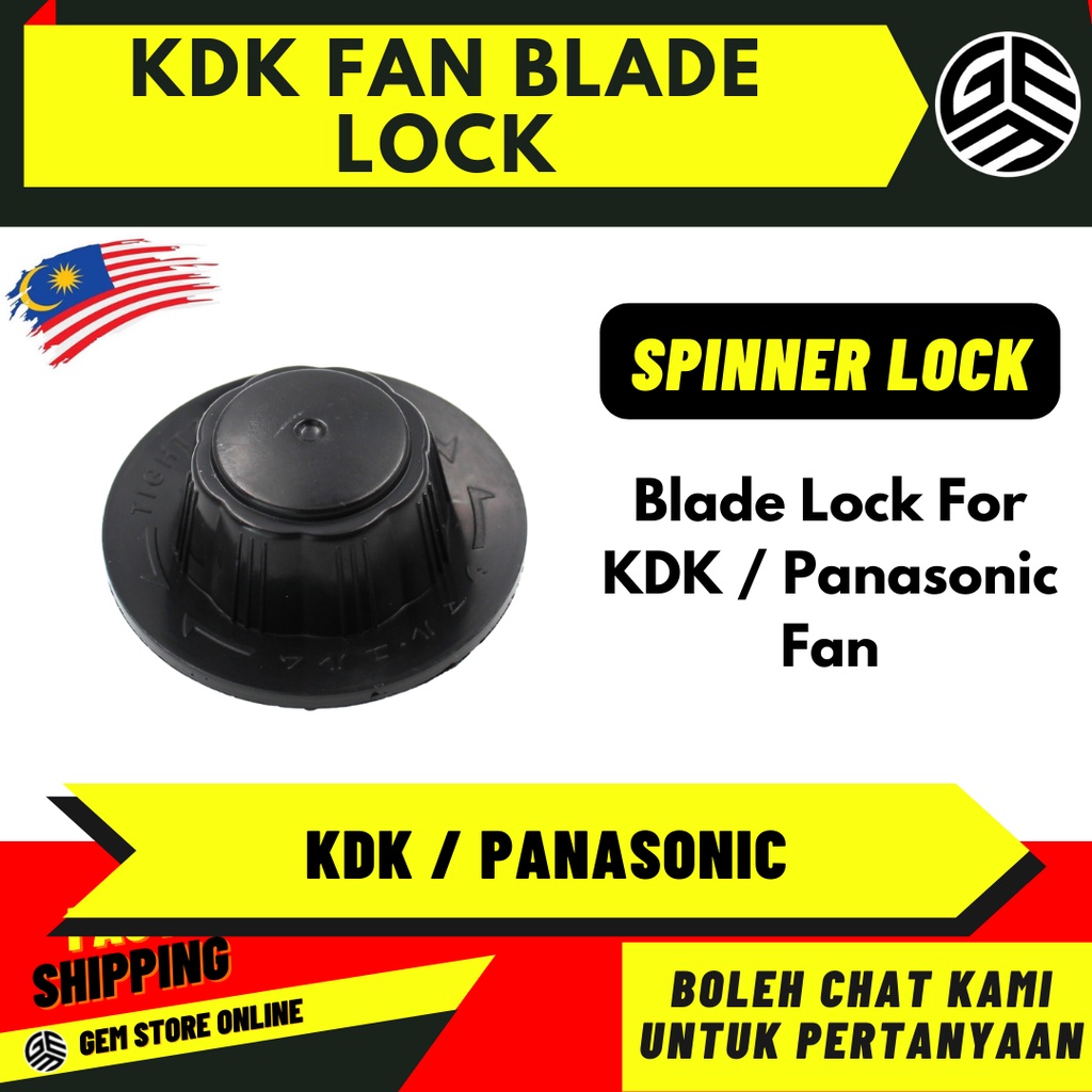 KDK Panasonic Table Fan Knob Blade Lock Stand Fan Wall Fan Spare Part Fan Guard Knob Spinner Lock Kipas