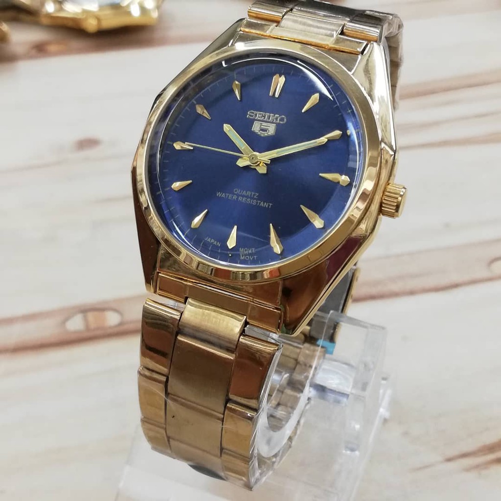 SEIKO GOLD WATCH (Blue 1) | Shopee Malaysia