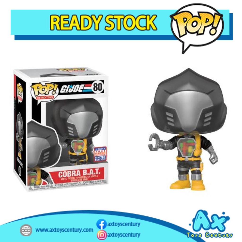Funko Pop! Retro Toys: Cobra B.A.T #80 Limited Edition 100% Genuine