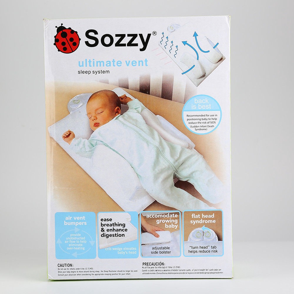 Sozzy Baby Infant Sleep Positioner Anti Roll Pillow Crib Wedge